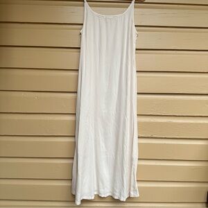 April Cornell Slip Dress Ivory Size Small Maxi